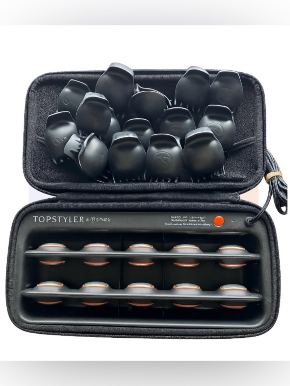 InStyler Topstyler Heated Ceramic Styling Shell Clips & Case Hair Setter